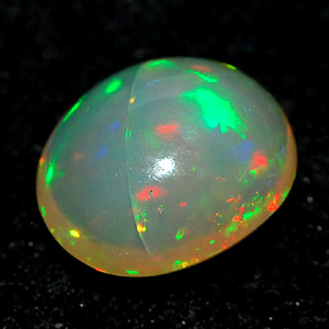 0.55 Ct. Oval Cabochon Natural Multi Color Opal Sudan