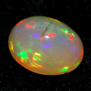 0.68 Ct. Oval Cabochon Natural Multi Color Opal Sudan