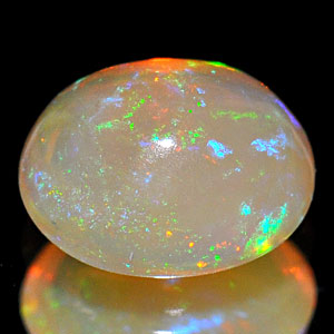 0.61 Ct. Oval Cabochon Natural Multi Color Opal Sudan