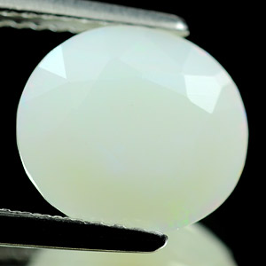 2.04 Ct. Oval Shape Natural White Opal Sudan Unheated