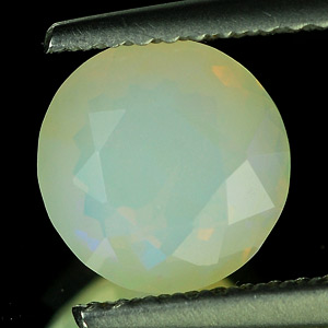 0.99 Ct. Round Natural Gem Muti Color Opal Unheated