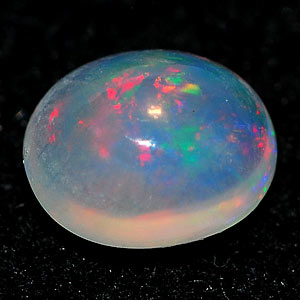 0.81 Ct. Oval Cab Natural Multi Color Opal Unheated Gem