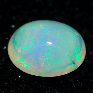 0.73 Ct. Oval Cab Natural Multi Color Opal Unheated Gem