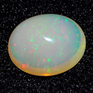 Multi Color Opal 1.32 Ct. Oval Cabochon 8.7 x 7.1 Mm. Natural Gemstone Sudan
