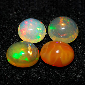 2.33 Ct. 4 Pcs. Natural Multi Color Opal Unheated Gems