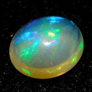 0.74 Ct. Oval Cabochon Natural Multi Color Opal Sudan