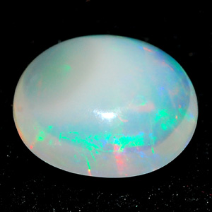 0.72 Ct. Oval Cabochon Natural Multi Color Opal Sudan
