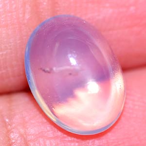 3.65 Ct. Oval Cabochon Gem Natural White Opal Unheated