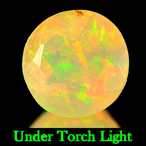 0.56 Ct. Round Natural Gem Multi Color Opal Unheated