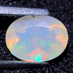 0.90 Ct. Oval Shape Natural Multi Color Opal Unheated