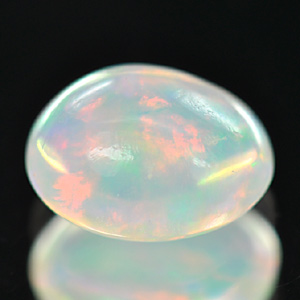 Unheated 0.97 Ct Oval Cabochon Natural Multi Color Opal
