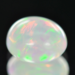 Unheated 1.07 Ct Oval Cabochon Natural Multi Color Opal