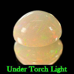 Opal Multi Color 1.20 Ct. Oval Cabochon 8.3 x 7.1 Mm. Natural Gemstone Unheated