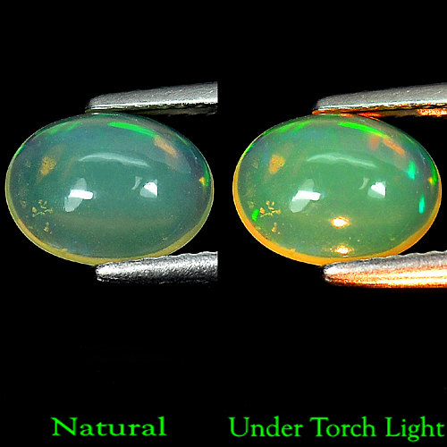 Unheated 1.07 Ct. Natural Multi-Color Play Of Colour Opal Oval Cabochon