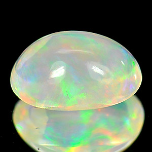 0.94 Ct. Oval Cabochon Natural Multi-Color Play Of Colour Opal Gemstone