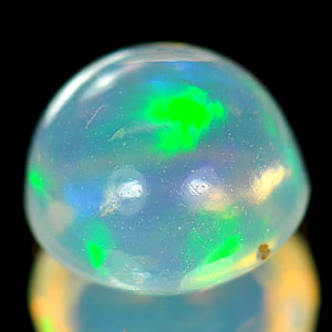 0.98 Ct. Round Cabochon Natural Multi - Color Play Of Colour Opal Unheated