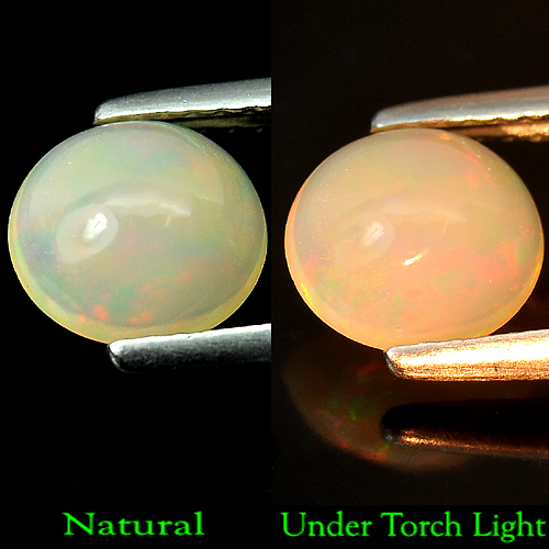 0.98 Ct. Oval Cabochon Natural Multi-Color Play Of Colour Opal Sudan Unheated