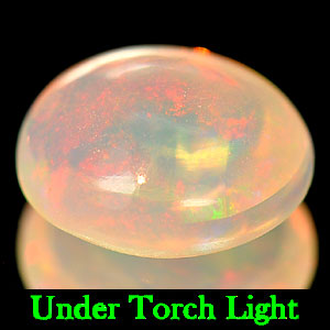 1.06 Ct. Natural Multi - Color Play Of Colour Opal Oval Cabochon