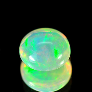 0.76 Ct. Oval Cab Natural Multi - Color Play Of Colour Opal Gemstone