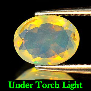 1.01 Ct. Oval Cut Natural Gemstone Multi-Color Play Of Colour Opal Unheated