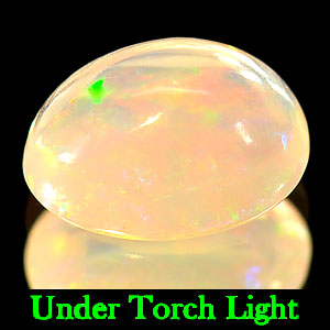 1.65 Ct. Natural Gemstone Rainbow Play Of Colour Opal Oval Cabochon