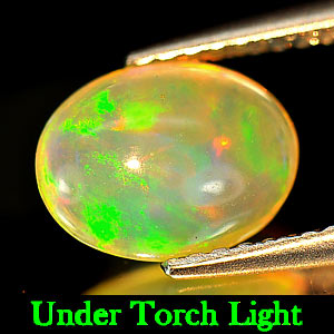 0.94 Ct. Oval Cabochon Natural Multi-Color Play Of Color Opal