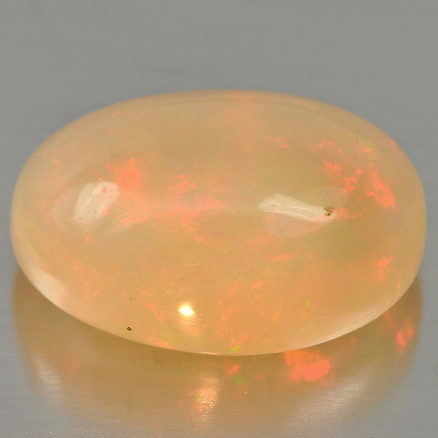 Unheated 4.20 Ct. Natural Gem Multi Color Play Of Colour Opal Oval Cabochon
