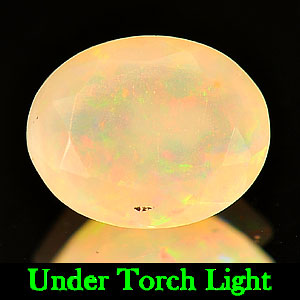 1.05 Ct. Oval Shape 9 x 7 Mm. Natural Multi Color Play Of Colour Opal