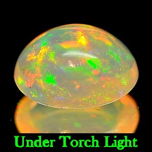 0.94 Ct. Delightful Oval Cabochon Natural Multi Color Play Of Colour Opal