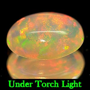 Unheated 0.81 Ct. Oval Cabochon Natural Multi Color Play Of Colour Opal