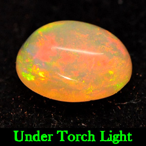 0.95 Ct. Natural Multi Color Play Of Colour Opal Oval Cabochon