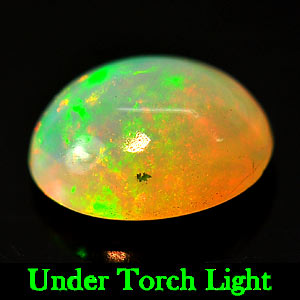 Unheated 0.88 Ct. Natural Multi Color Play Of Colour Opal Oval Cabochon