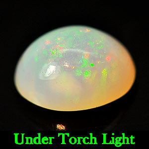 0.80 Ct. Twinkling Natural Multi Color Play Of Colour Opal Oval Cabochon