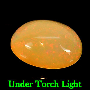 0.93 Ct. Natural Gem Multi - Color Play Of Colour Opal Oval Cabochon