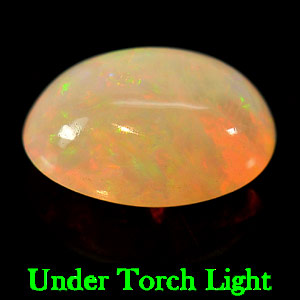 Unheated 2.75 Ct. Natural Gem Oval Cabochon Multi - Color Play Of Colour Opal