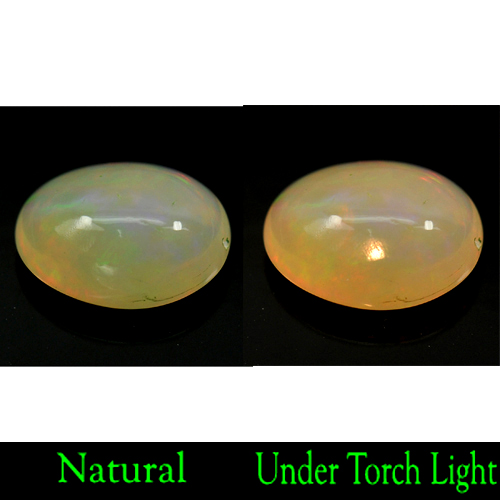 2.74 Ct. Oval Cabochon Natural Multi Color Play Of Colour Opal Unheated