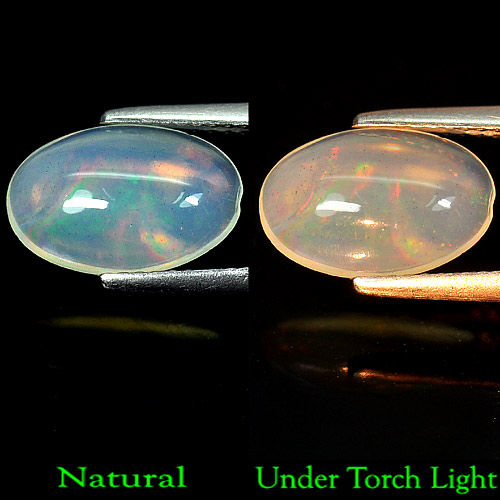 Unheated 1.81 Ct. Natural Gem Oval Cabochon Multi - Color Play Of Colour Opal
