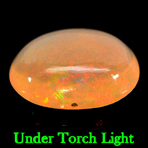 Unheated 1.40 Ct. Natural Gem Oval Cabochon Multi - Color Play Of Colour Opal