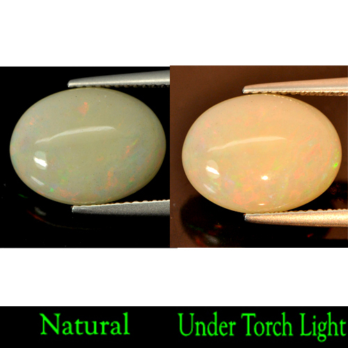 3.45 Ct. Natural Oval Cabochon Multi-Color Play Of Colour Opal Gem