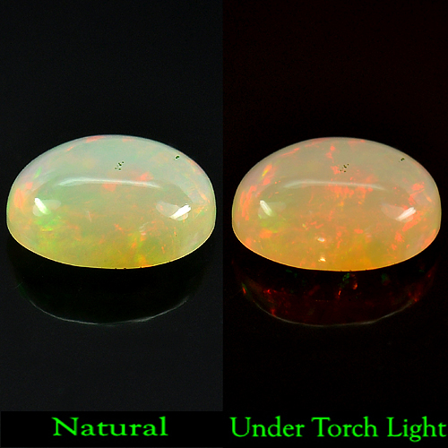 2.35 Ct. Natural Unheated Multi-Color Play Of Colour Opal Oval Cab