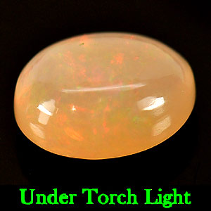 Natural Gemstone 2.18 Ct. Oval Cabochon Multi-Color Play Of Colour Opal