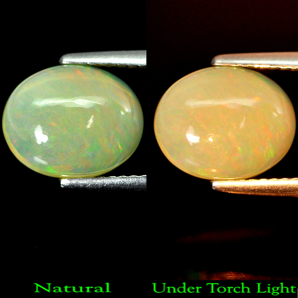 2.46 Ct. Oval Cabochon Natural Gem Multi-Color Play Of Colour Opal Unheated