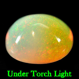 Unheated Gem 2.17 Ct. Oval Cabochon Natural Multi-Color Play Of Colour Opal