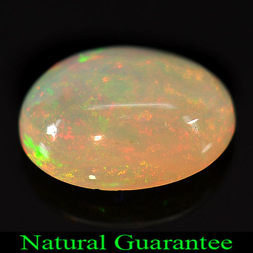 1.13 Ct. Natural Multi-Color Play Of Colour Opal Gemstone Oval Cabochon