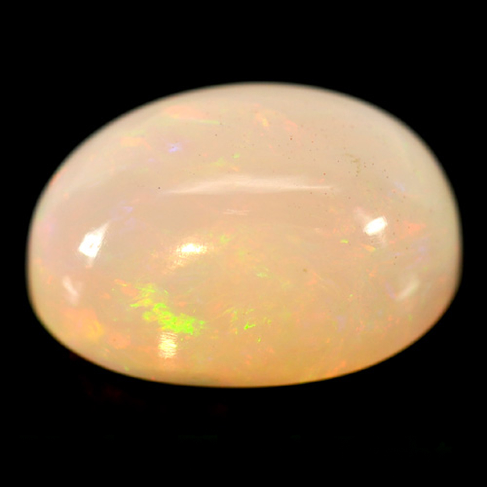 Multi-Color Play Of Colour Opal 5.55 Ct. Oval Cabochon Natural Gem Unheated