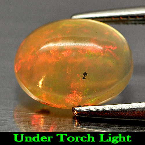 1.12 Ct. Natural Multi-Color Play Of Colour Opal Oval Cabochon Unheated