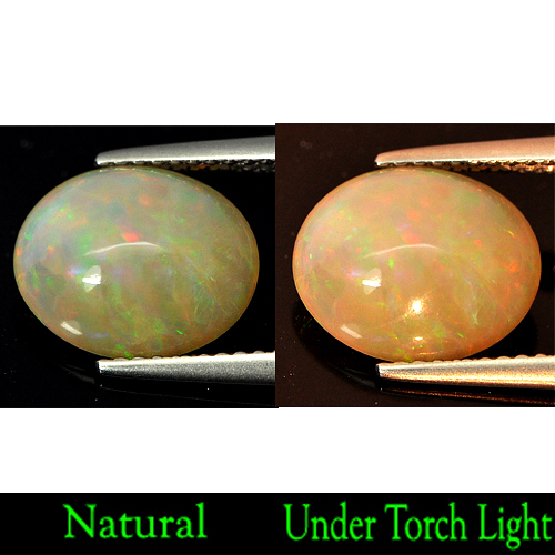 2.34 Ct. Natural Multi-Color Play Of Colour Opal Oval Cabochon Unheated