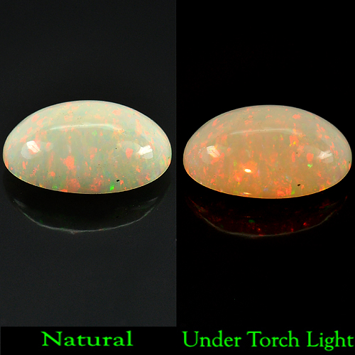 2.90 Ct. Oval Cabochon Natural Gem Multi-Color Play Of Colour Opal