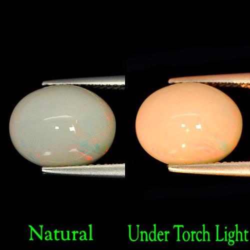 Alluring Gem 4.23 Ct. Natural Multi-Color Play Of Colour Opal Oval Cabochon