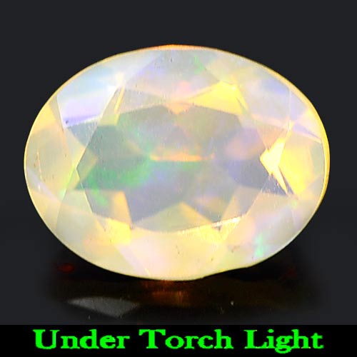 1.09 Ct. Delightful Oval Natural Gem Multi Color Play Of Colour Opal